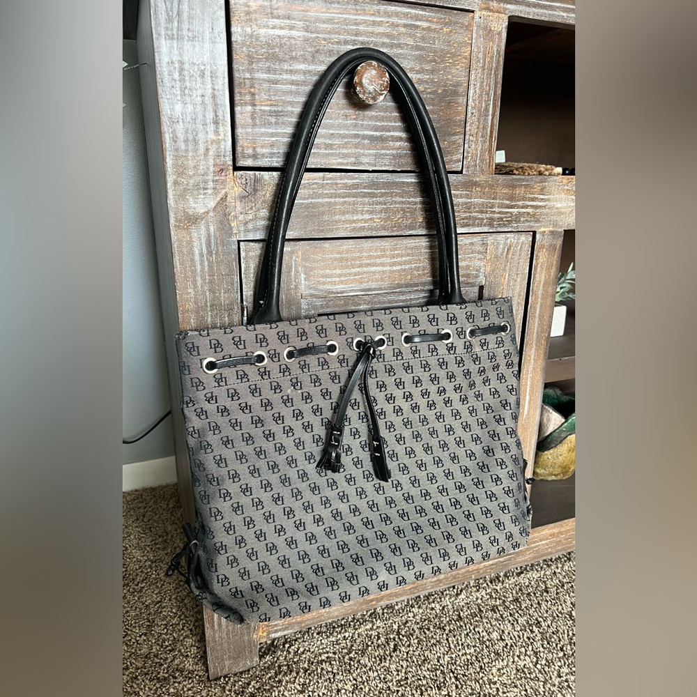 Dooney & Bourke Black and Gray Tote Bag